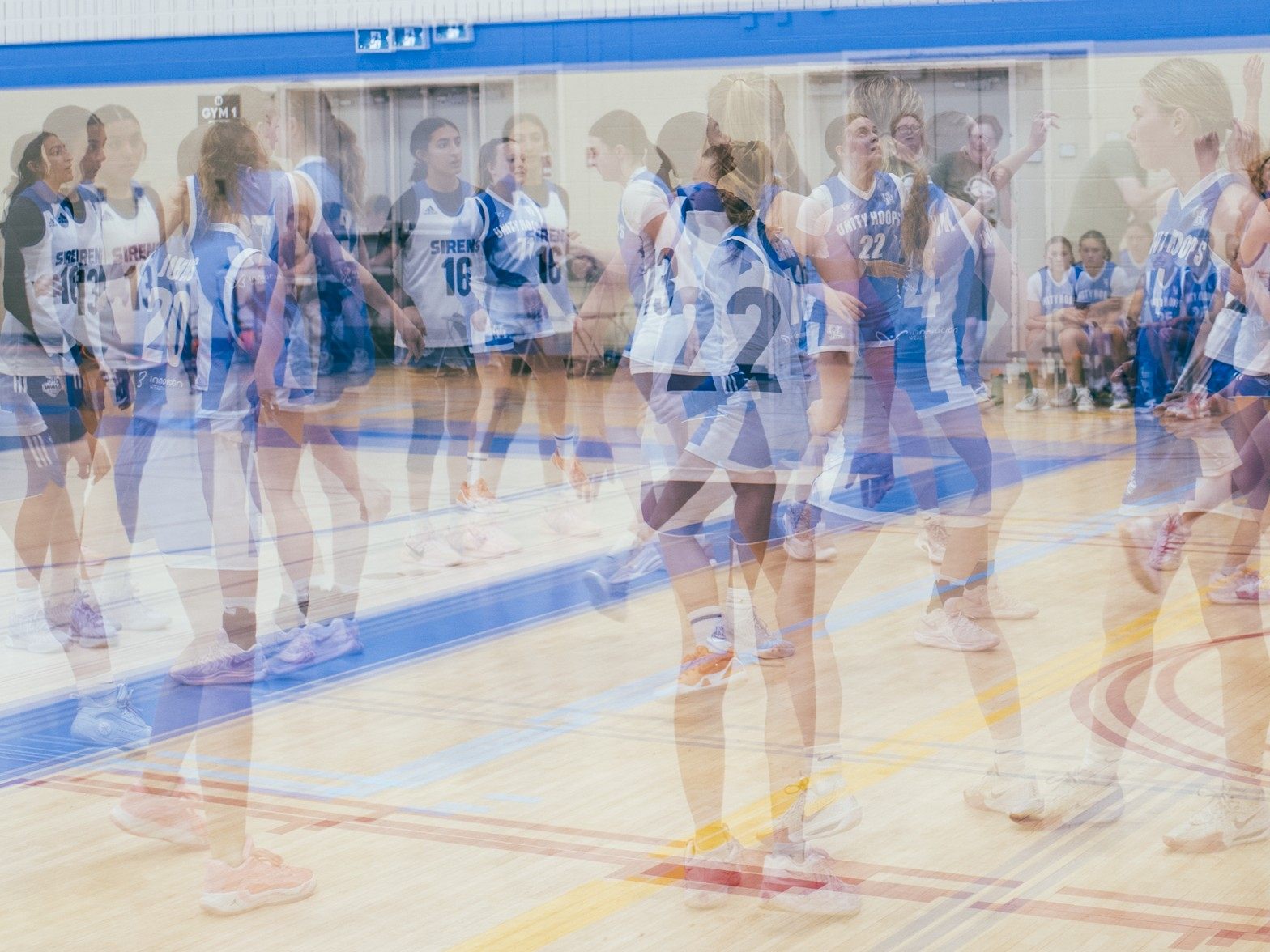 Athletes competing at the Legends of the Court tournament